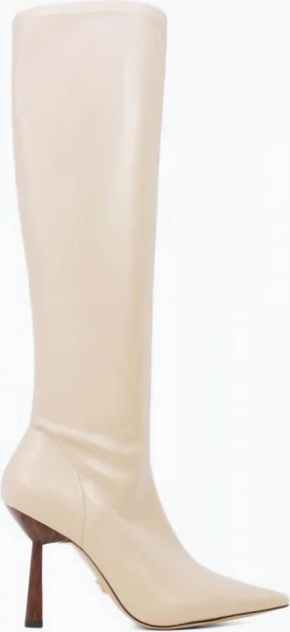 Naf Tall Stretch Boot In Nude