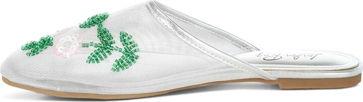 Nahra Embellished Mesh Mule - Image 11