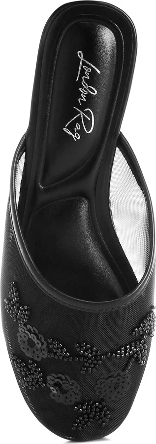 Nahra Embellished Mesh Mule - Image 6