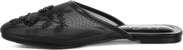 Nahra Embellished Mesh Mule - Image 10