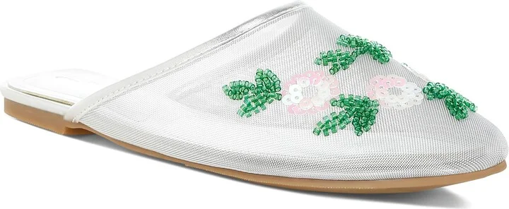 Nahra Embellished Mesh Mule