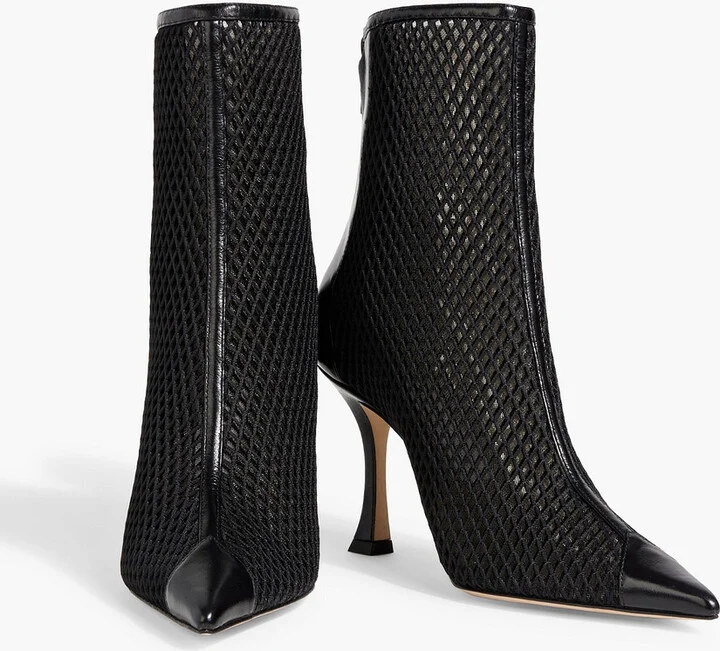 Naidoo 90 mesh and leather ankle boots - Image 2