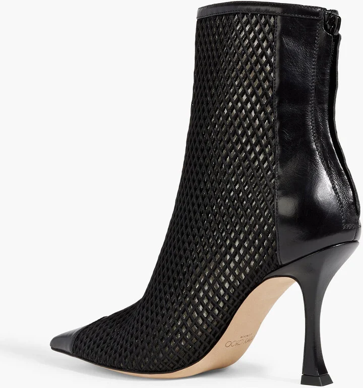 Naidoo 90 mesh and leather ankle boots - Image 3