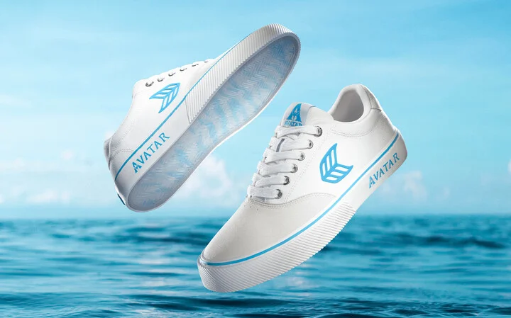 NAIOCA PRO AVATAR Vintage White Suede Off-White Canvas Blue Logo Sneaker Women - Image 11