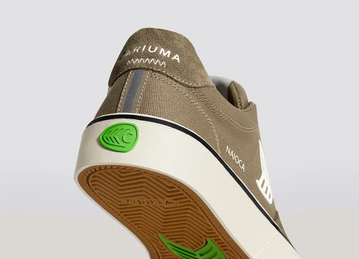 NAIOCA PRO Burnt Sand Suede and Canvas Ivory Logo Sneaker Men - Image 6