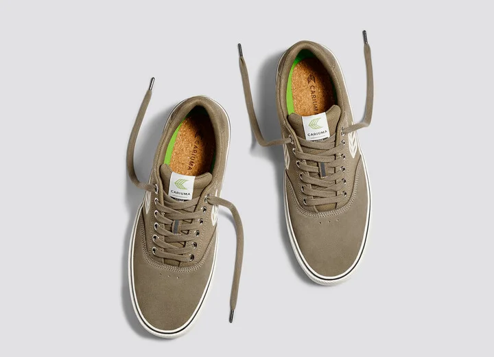 NAIOCA PRO Burnt Sand Suede and Canvas Ivory Logo Sneaker Men - Image 7