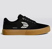 NAIOCA PRO Gum Black Suede and Canvas Ivory Logo Sneaker Men - Image 9