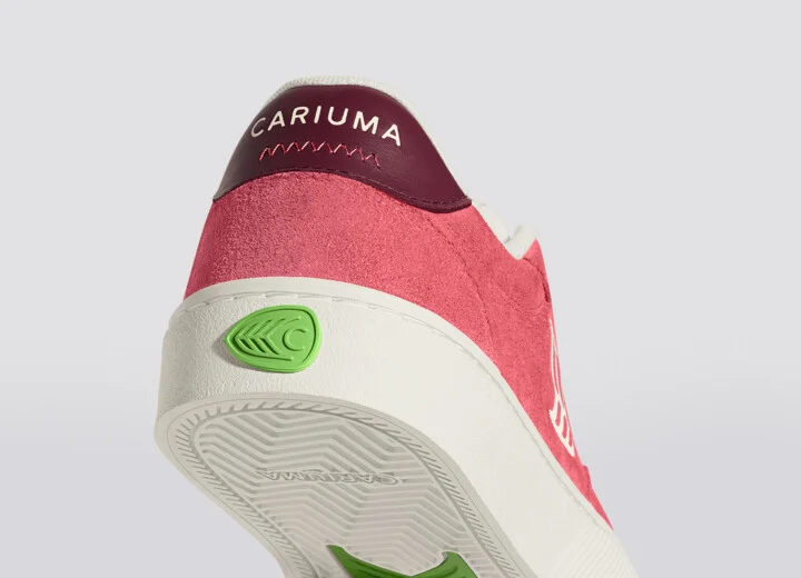NAIOCA Watermelon Suede Ivory Logo Ruby Wine Sneaker Men - Image 6