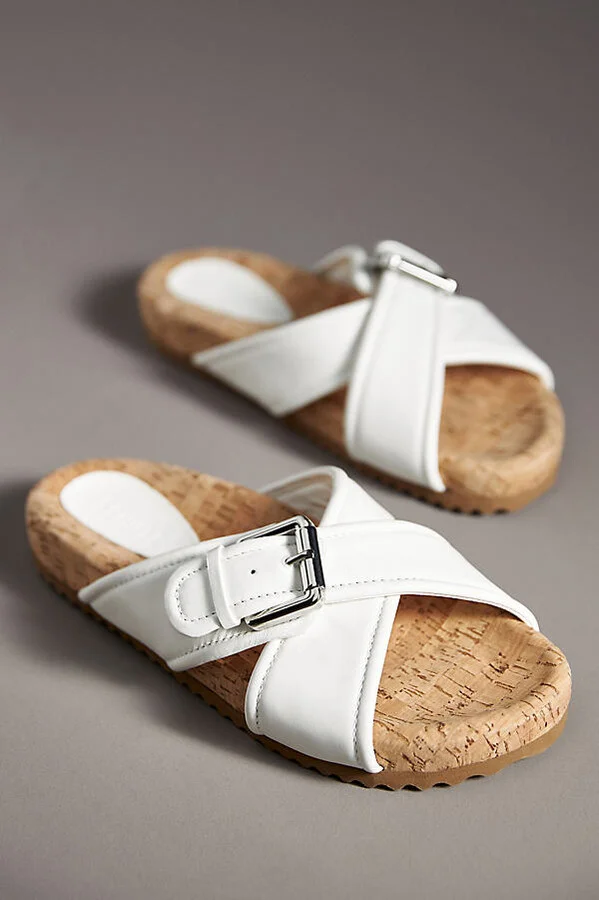 Nairobi Sporty Leather Slide Sandals - Image 2