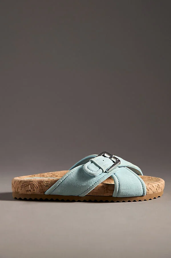 Nairobi Sporty Leather Slide Sandals