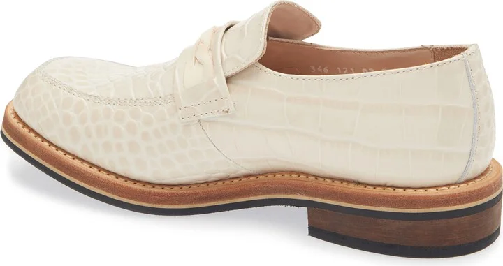 Nakano Croc Embossed Leather Loafer - Image 2