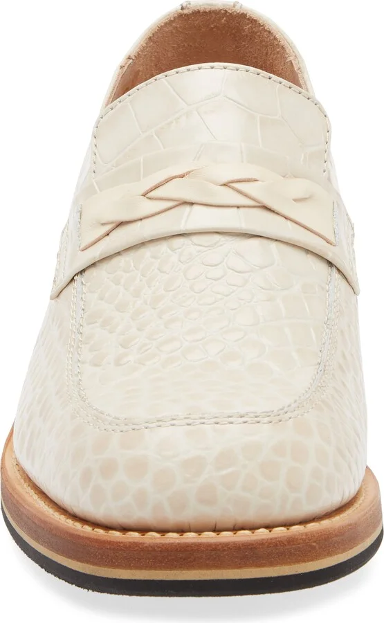 Nakano Croc Embossed Leather Loafer - Image 4