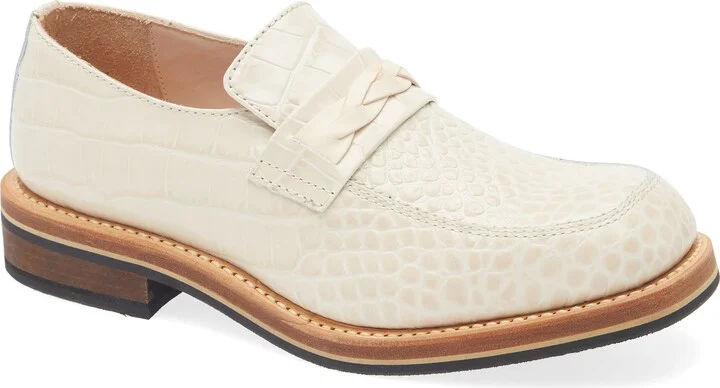 Nakano Croc Embossed Leather Loafer