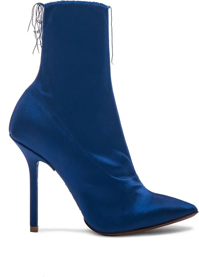 Naked Satin Hankle Boots