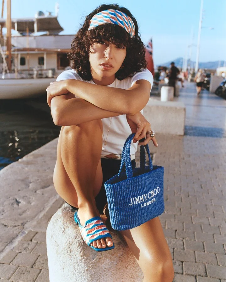 Nako Embroidered Printed Leather Sandal - Image 2
