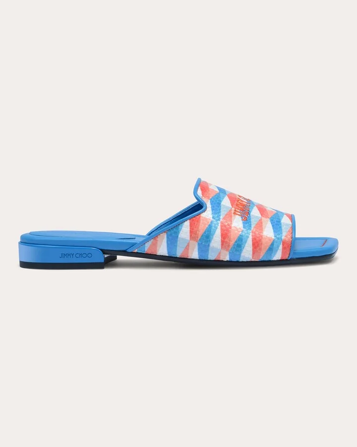 Nako Embroidered Printed Leather Sandal