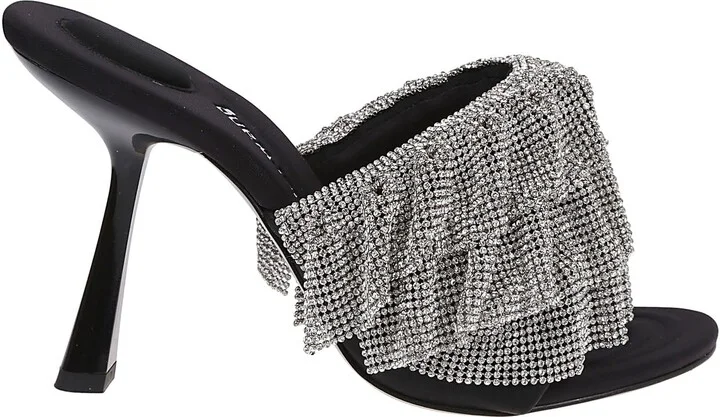 Nala 105 Crystal Ruffle Sandals