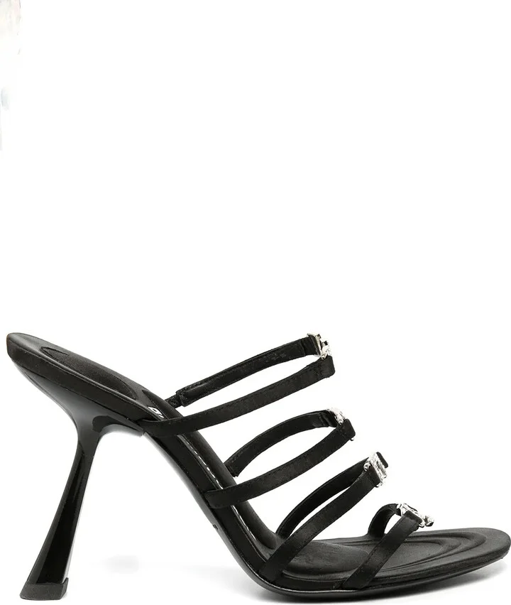 Nala 105mm logo-plaque sandals