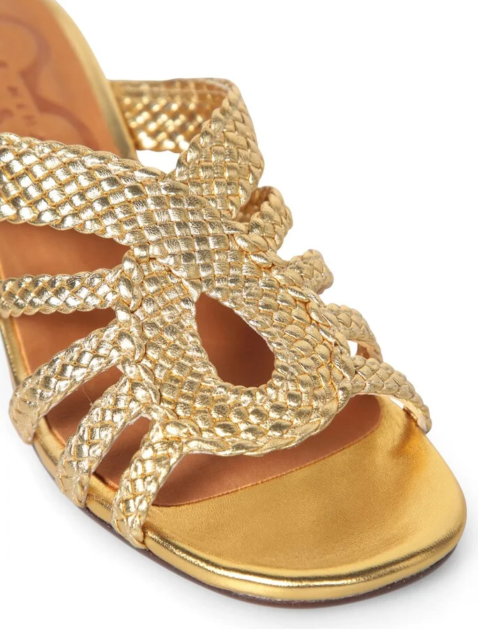 Nalya Gold Sandals - Image 4