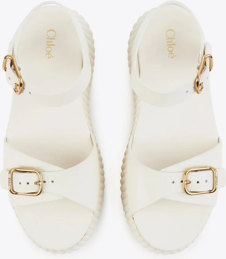 Nama 80 Leather Wedge Sandals - Image 2