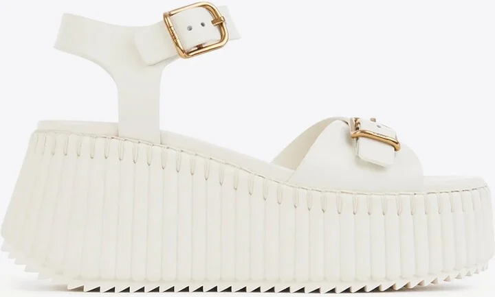 Nama 80 Leather Wedge Sandals