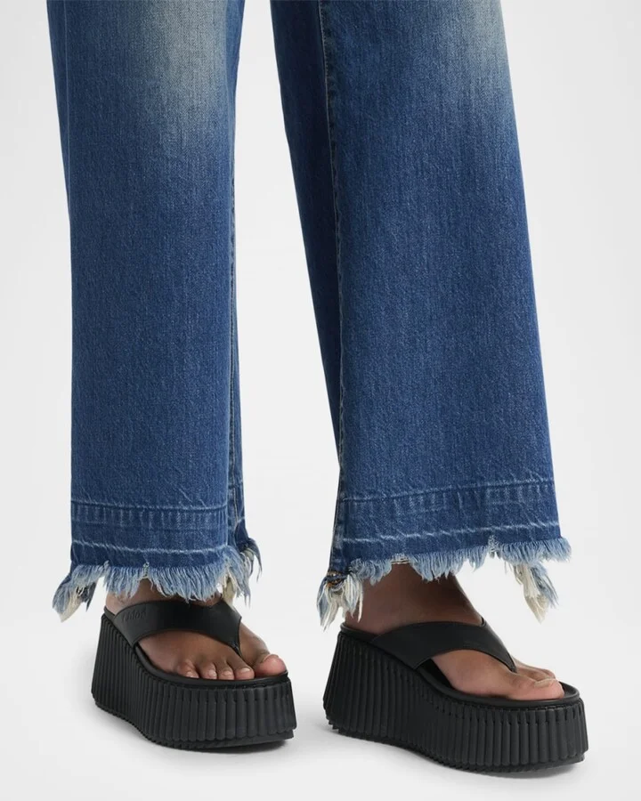 Nama Platform Leather Thong Sandals - Image 10