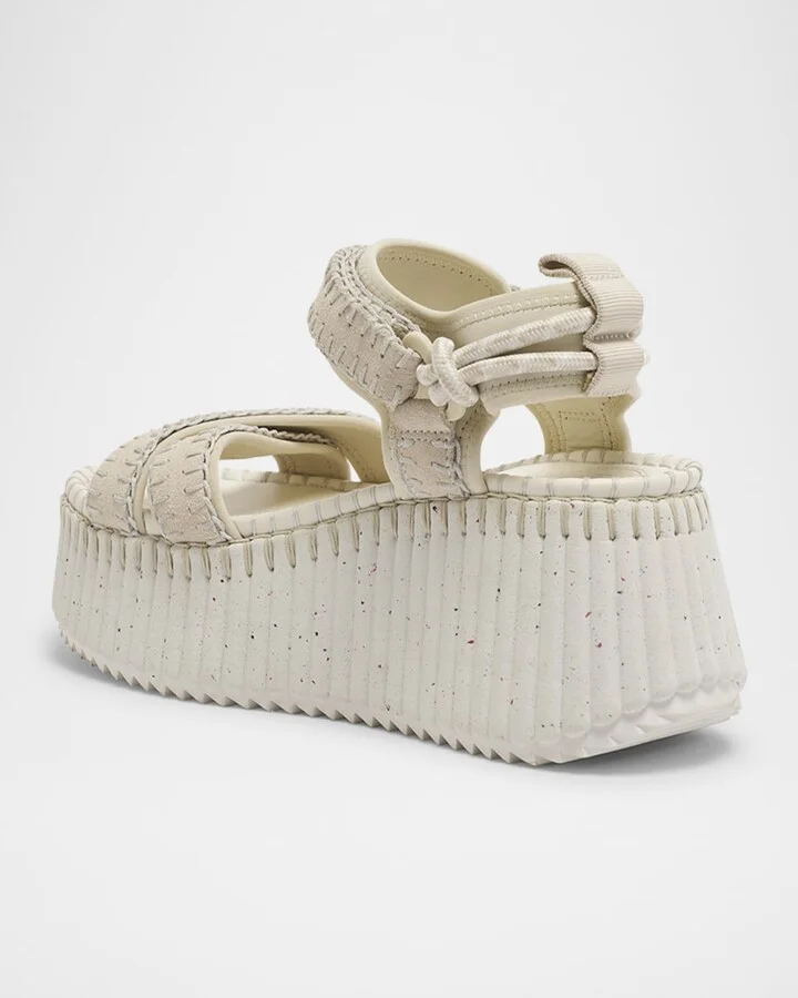 Nama Stitch Ankle-Strap Flatform Sandals - Image 2