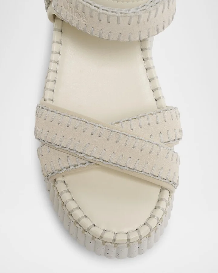 Nama Stitch Ankle-Strap Flatform Sandals - Image 7