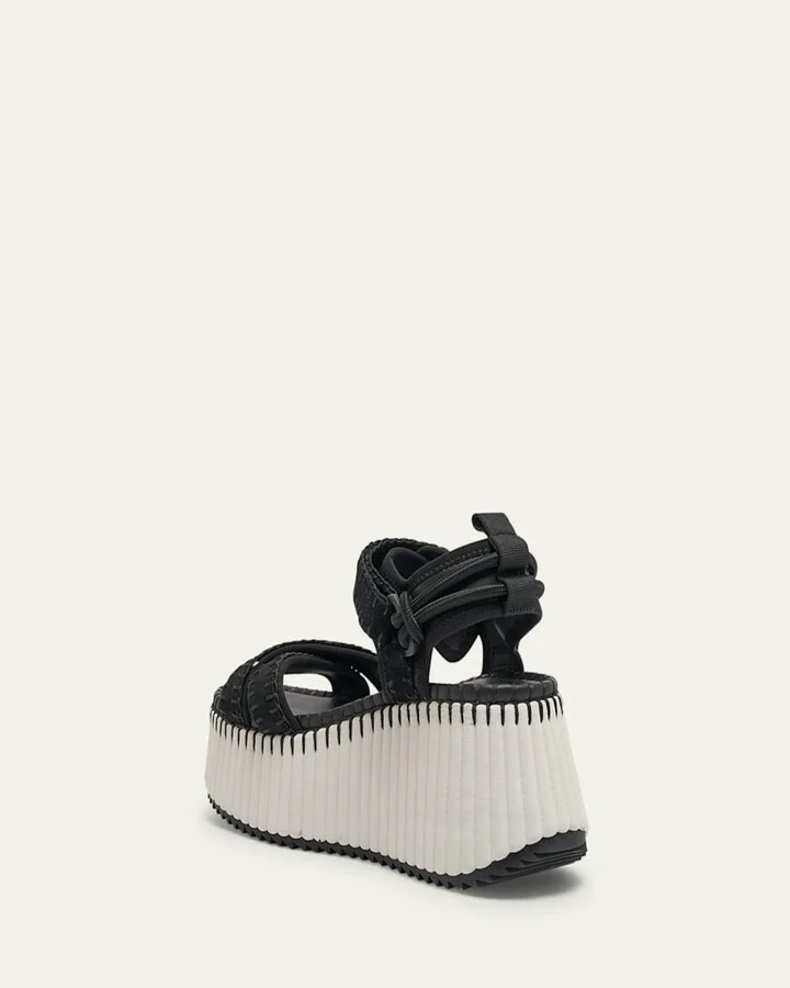Nama Stitch Ankle-Strap Flatform Sandals - Image 5