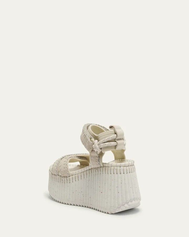Nama Stitch Ankle-Strap Flatform Sandals - Image 8