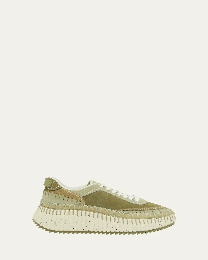 Nama Suede Stitch Walking Sneakers