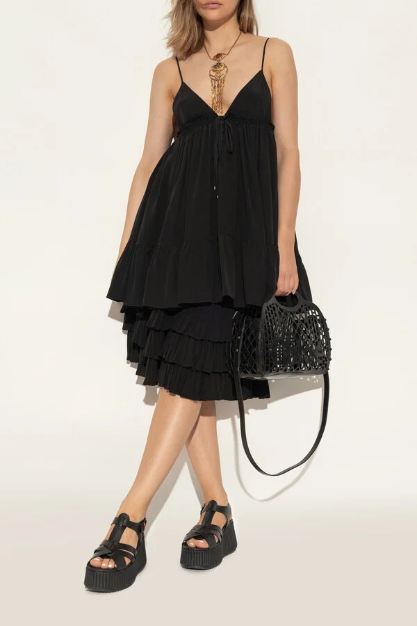 "NAMA" Wedge Sandals, , - Black - Image 2