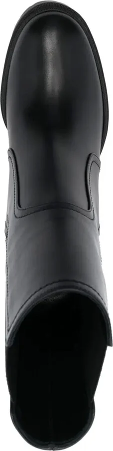 Nancy 75mm block-heel leather boots - Image 4