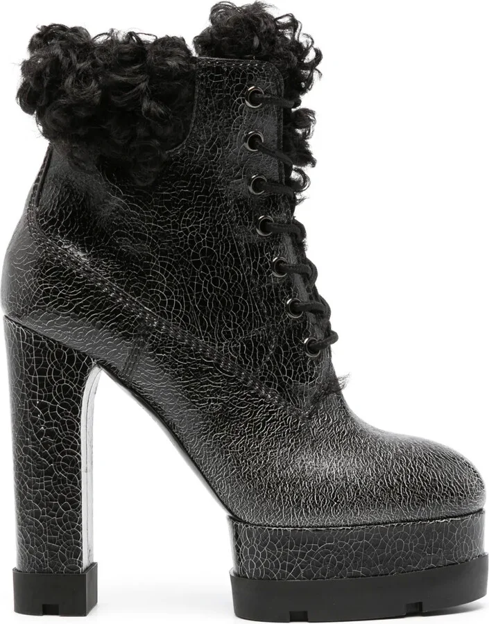 Nancy Alpi 140mm textured-finish boots