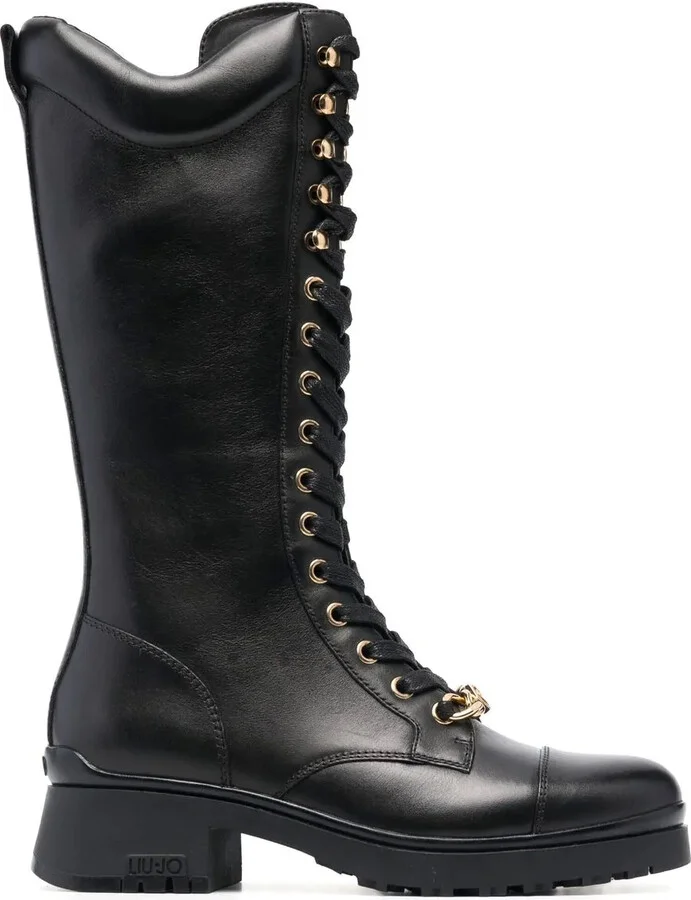 Nancy lace-up leather boots