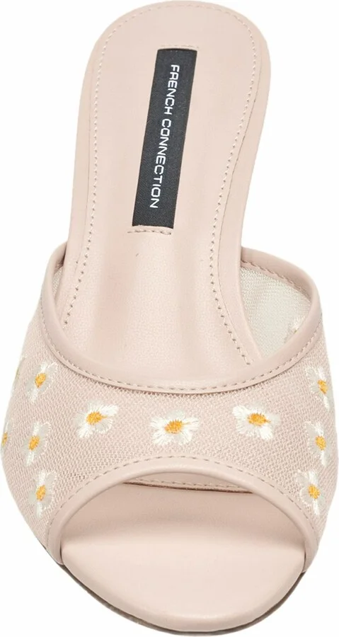 Nancy Mesh Embroidered Kitten Heel - Image 4