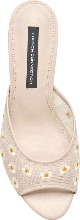 Nancy Mesh Embroidered Kitten Heel - Image 5