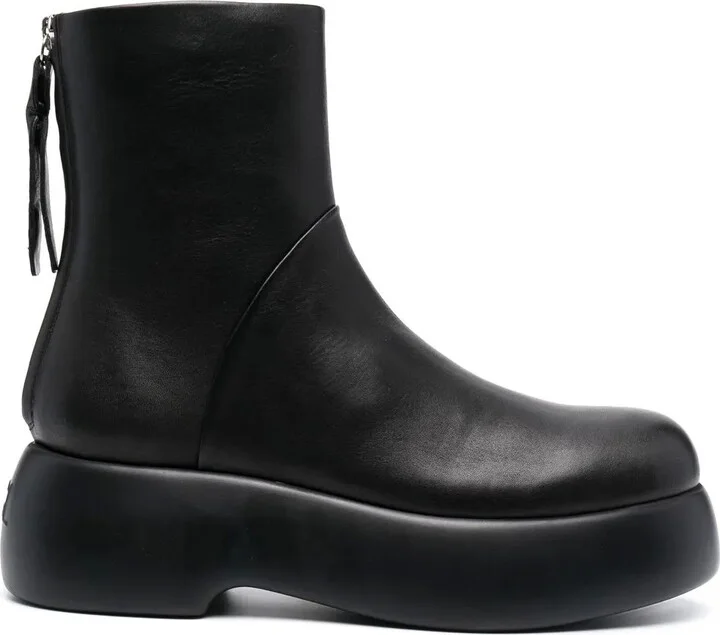 Nancy rear-zip fastening boots