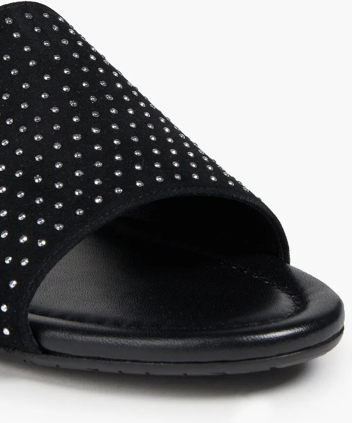 Nanda studded suede slides - Image 4