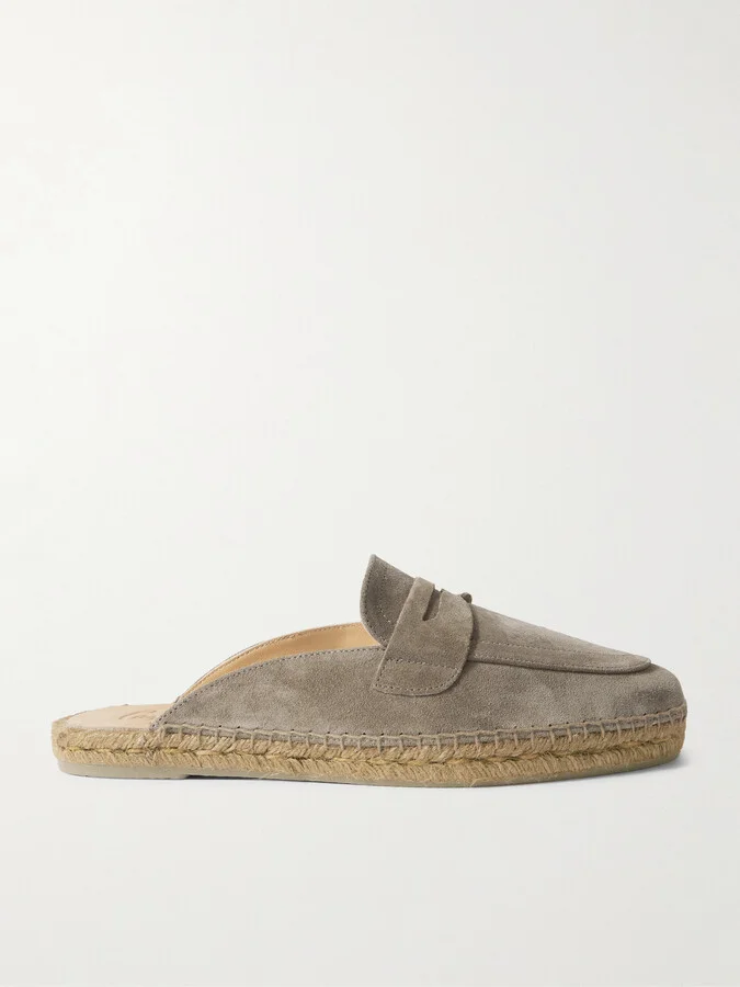 Nando Suede Backless Espadrilles