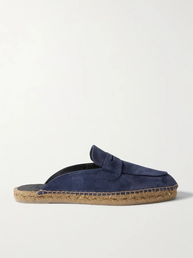 Nando Suede Backless Espadrilles