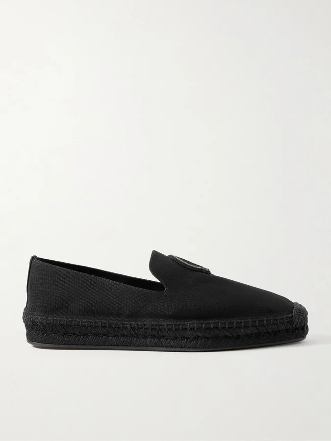 Nanou Logo-Appliquéd Canvas Espadrilles