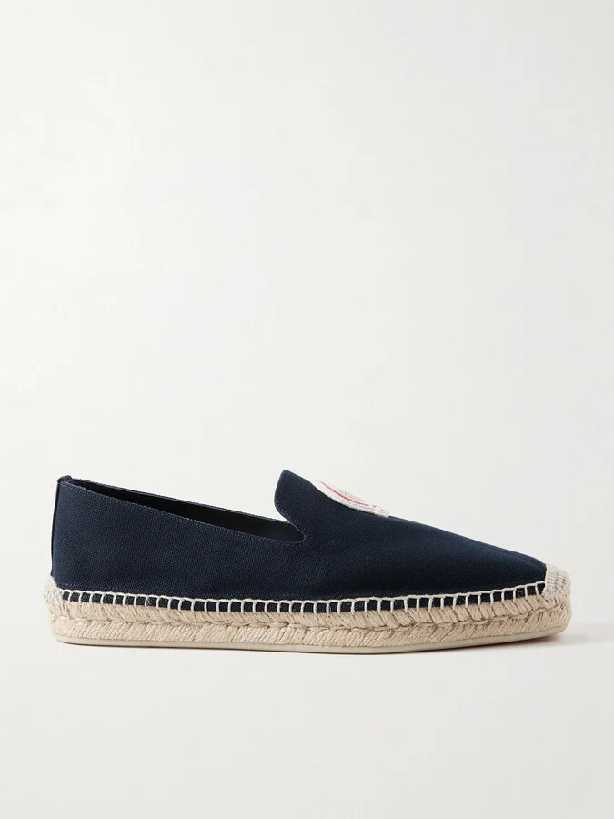 Nanou Logo-Appliquéd Canvas Espadrilles