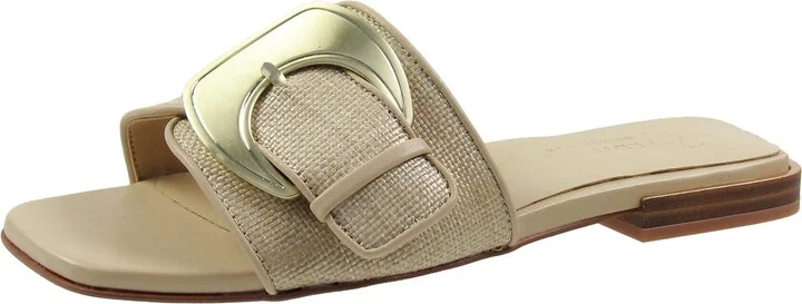 Naomi 2 Womens Floral Print Woven Slide Sandals