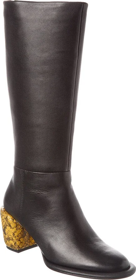 Naomi Petite Tall Leather Knee-High Boot