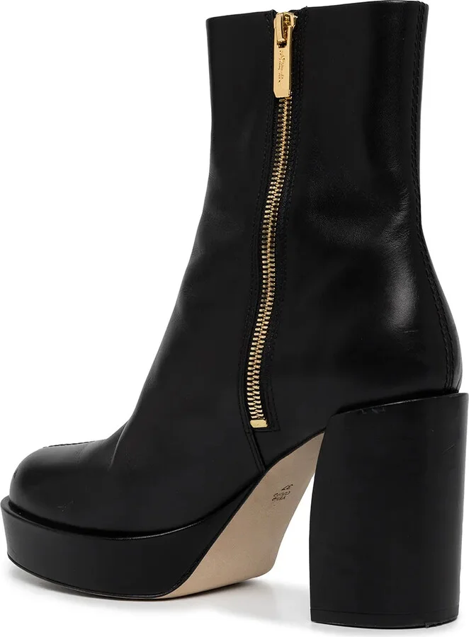 Naomi platform leather boots - Image 3