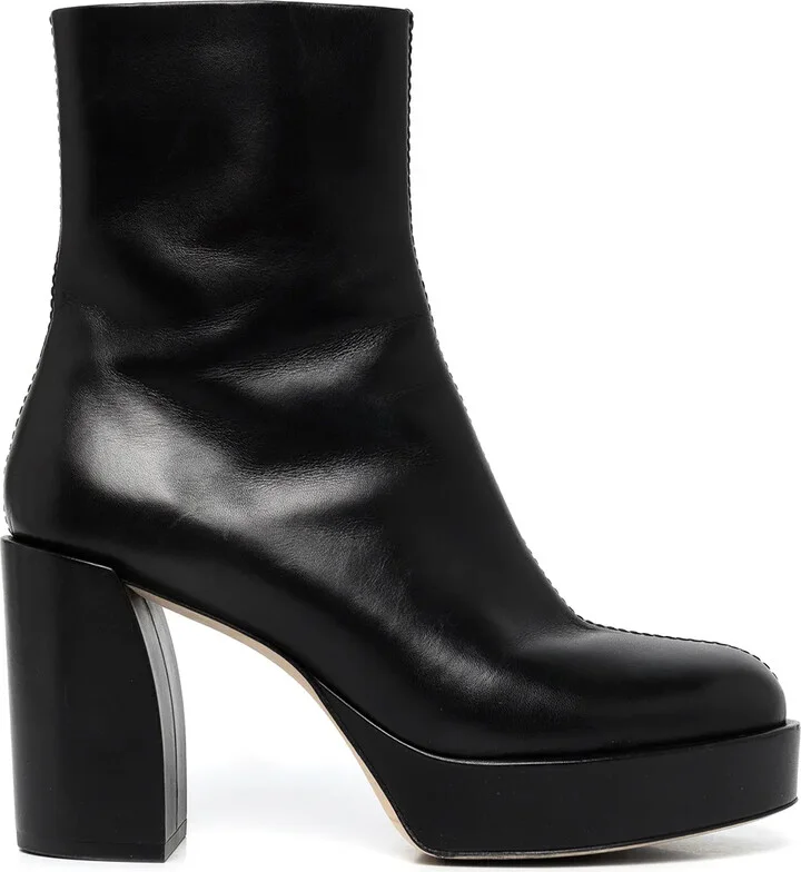 Naomi platform leather boots