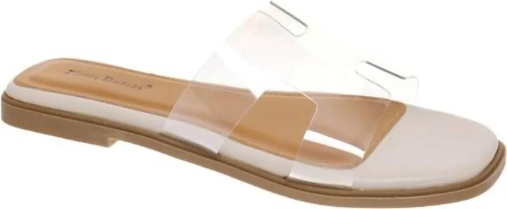 Naomi Sandal In White