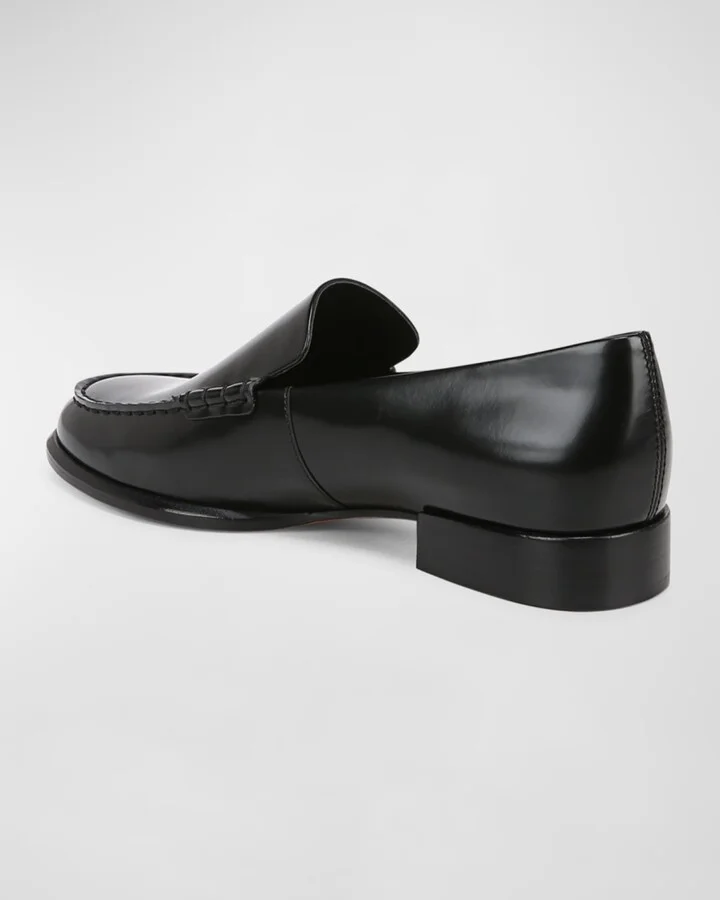 Naomi Sleek Leather Loafers - Image 8