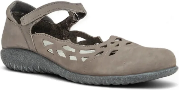 Grey Nubuck Leather